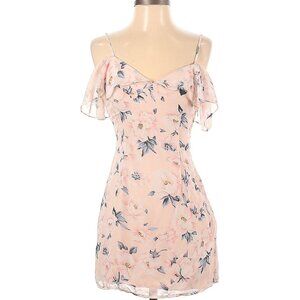 Superdown Size XS Light Pink Floral Mini Dress